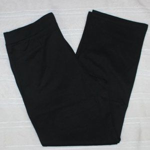 Straight semi-fitted pull-on pant Adult Women XXL Black